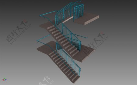 楼梯栏杆模型
