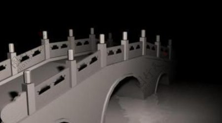 模型仿古桥3D模型