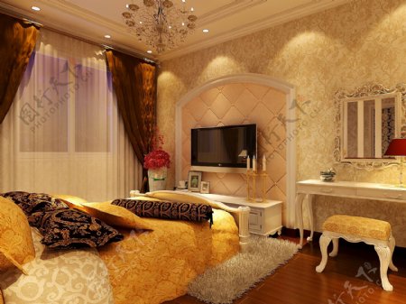 高雅的欧式卧室设计
