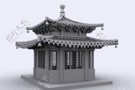 古代庙宇3D模型