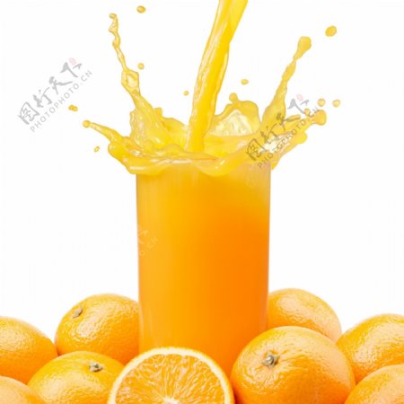 橙子橙汁橙子特写