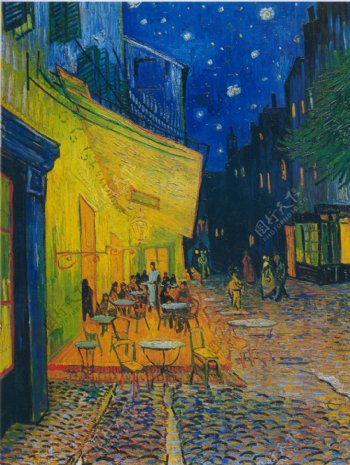 梵高1888夜间的咖啡馆作品图片