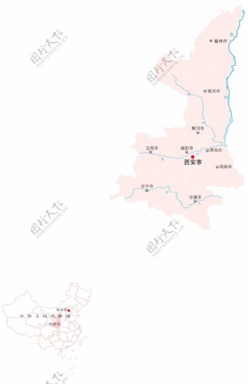 陕西地图