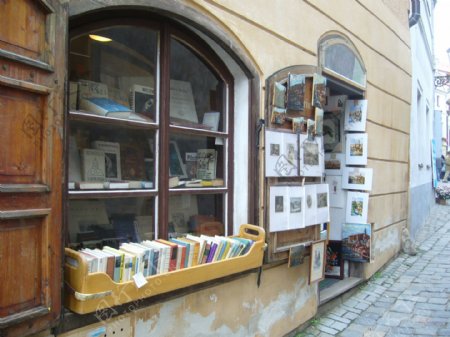 奥地利捷克契斯基库伦洛夫旧书店图片