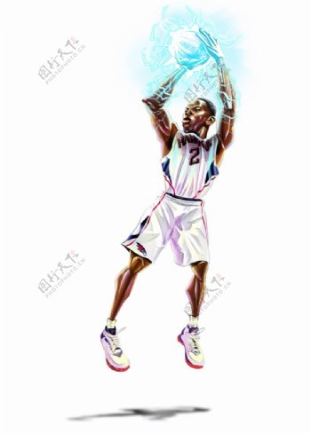 位图人物球星NBA约翰逊免费素材