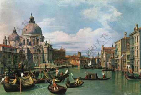 位图建筑风景欧式威尼斯油画免费素材