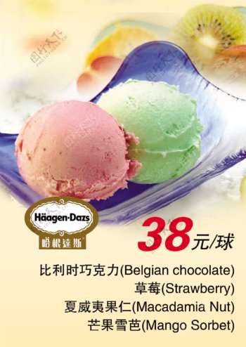哈根达斯冰淇淋推广图片