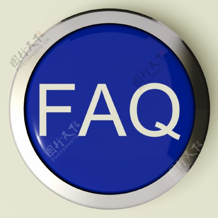 常见问题FAQ按钮或图标