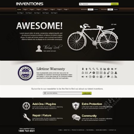 自行车网页