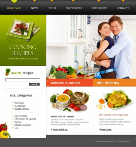 烹饪网站设计