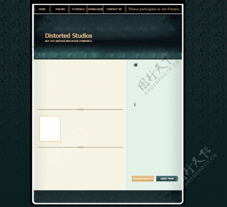 科技公司网页设计模板PSD分层