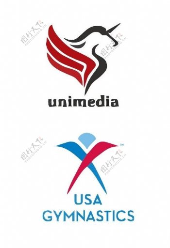 字母u形logo图片