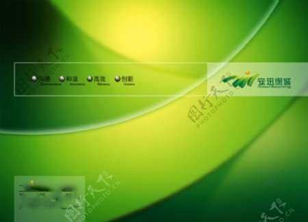 安迅保城宣传画册设计绿色封面