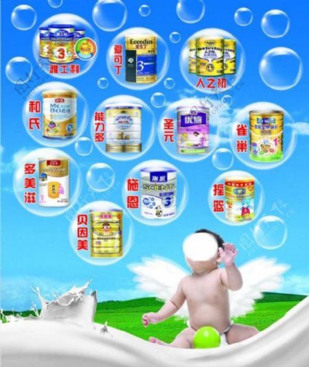 婴儿奶粉品牌图片