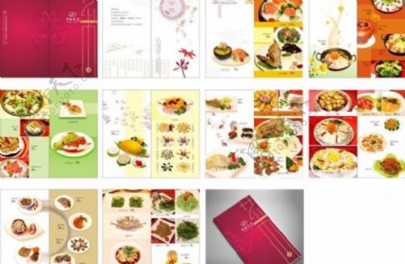 美食饭店精装菜谱图片