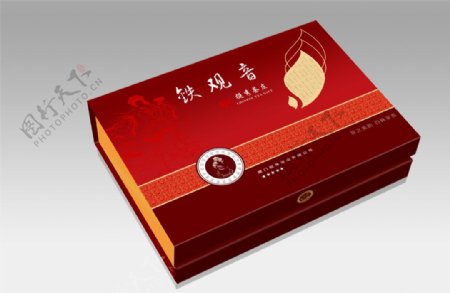 铁观音茶叶包装礼盒设计PSD素材