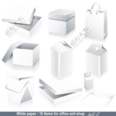 平面设计商务办公包装盒矢量素材