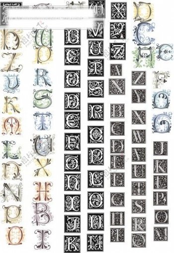 2009最新的花纹字母