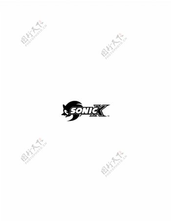 SonicXAnimelogo设计欣赏SonicXAnime卡通片标志下载标志设计欣赏