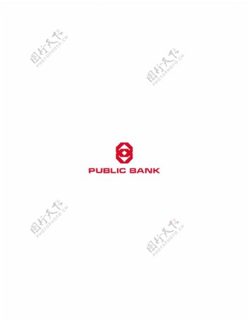 PublicBanklogo设计欣赏PublicBank银行业LOGO下载标志设计欣赏