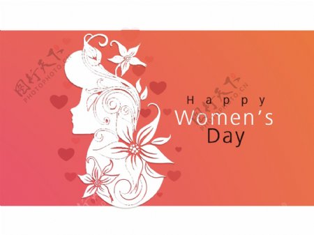 三八妇女节庆祝贺卡设计