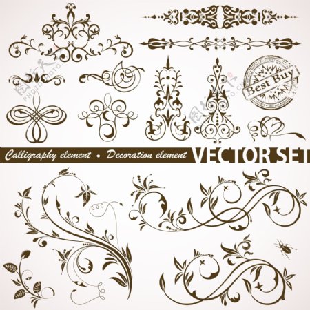 古典花纹欧式花纹花边装饰元素图片