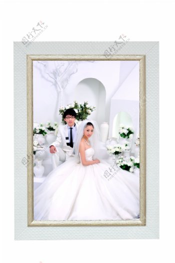 婚纱主题相框模板图片