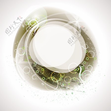 淡绿立体圆环