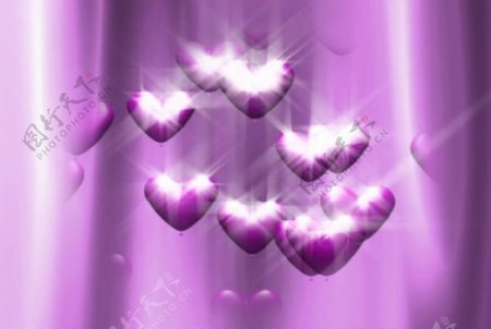 紫色爱素材