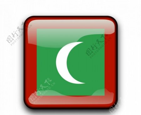 马尔代夫矢量标志符号