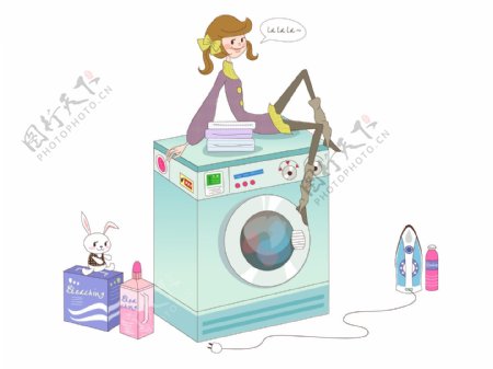 洗衣机少女
