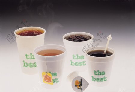 冰茶热茶咖啡图片