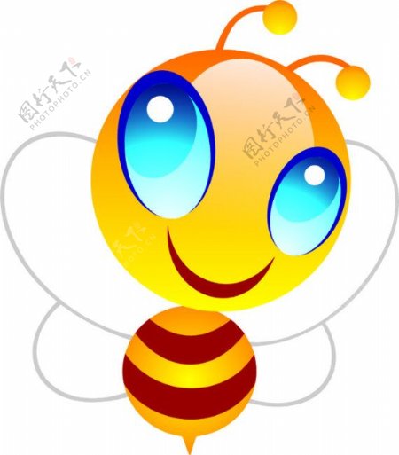 卡通蜜蜂可爱的蜜蜂
