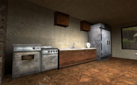 厨房厅环境效果图图片
