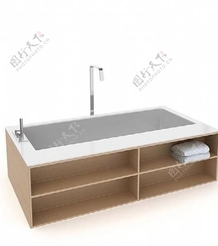 3d精致浴缸模型图片