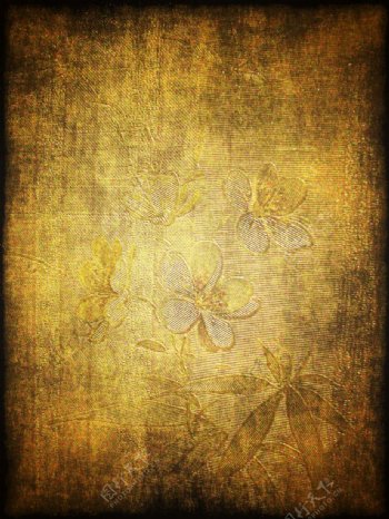 旧货花卉挂毯纹理设计JPG