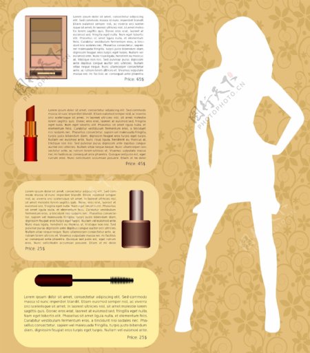 矢量化妆用品海报图片