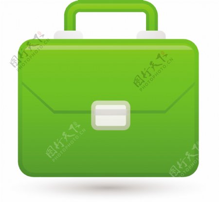 绿色的公文包Lite通讯图标