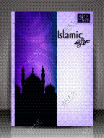 伊斯兰教传单背景展板图片
