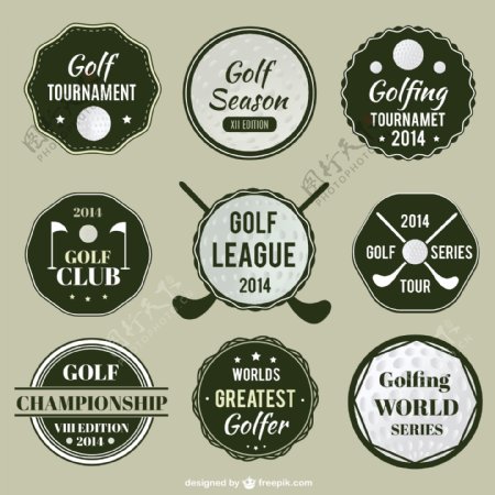 高尔夫运动标签