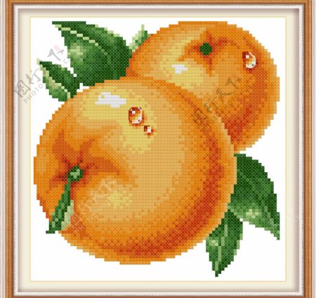 水滴橙子图片