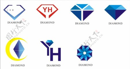 钻石logo设计CDR矢量图下载