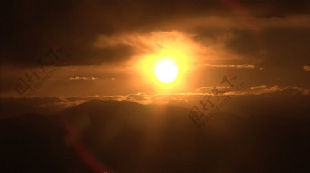 太阳落在美丽的天空云股票视频视频免费下载