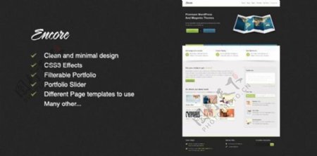 简洁设计网页模板图片