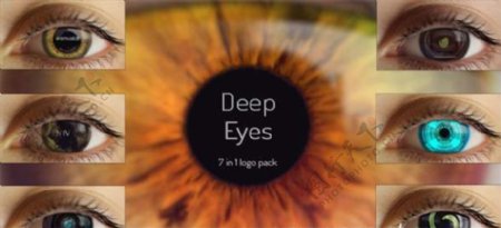7种深邃的眼睛眼珠眼球动画模板