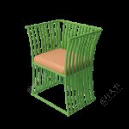 3D藤椅模型