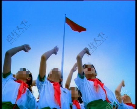 升国旗实拍素材视频素材