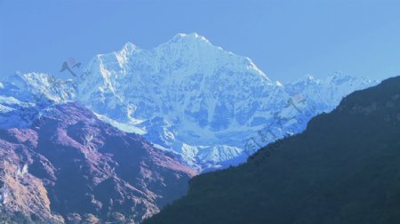 在尼泊尔的喜马拉雅峰2股票的录像