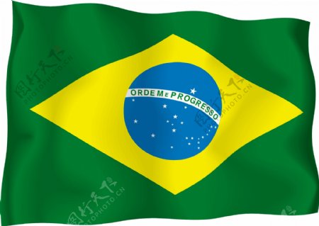 巴西国旗矢量