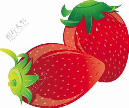 草莓素材矢量图AI